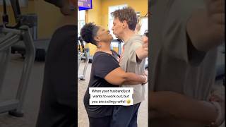 CLINGY WIFE Wont Let Poor Hubby Go to the Gym 🤣🏋️‍♂️ vocalcoach marriedlife funny gym [upl. by Innos]