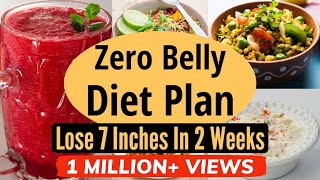 Zero Belly Fat Diet Plan In Hindi  Lose 7 Inches In 2 Weeks  Lose Belly Fat at Home Burn Body Fat [upl. by Vinia640]