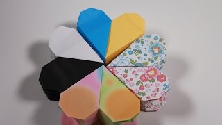 How to Origami Heart Box [upl. by Delaine]