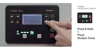 InteliLite4 Controller Changing The Screen Brightness [upl. by Hortensa]