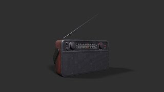 Texturing Radio 3ds max  Substance painter tutorial part 1 [upl. by Anassor399]