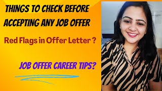 THINGS TO CHECK BEFORE ACCEPTING ANY JOB OFFER  ICAI CAMPUS PLACEMENT  CA DIVYA ARORA [upl. by Fortunia]