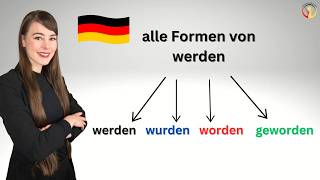 werde wurde worden oder geworden learngerman deutschkurs deutschunterricht deutschlernen [upl. by Mckenna]