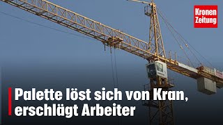 Arbeiter in Wien erschlagen  kronetv NEWS [upl. by Duval366]