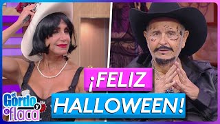 Christian Nodal Ángela Aguilar y Cazzu “juntos” en nuestro Halloween  El Gordo y La Flaca [upl. by Huba]