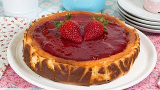 Tarta de Queso y Yogur al Horno  Receta Fácil Cremosa y con Pocos Ingredientes [upl. by Sanjiv927]