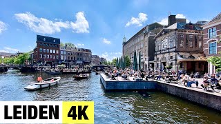 LEIDEN NETHERLANDS 🇳🇱 4K Ultra HD City Centre Walking Tour [upl. by Anikes712]