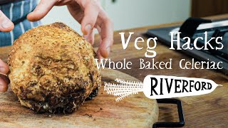 Whole Baked Celeriac  The Perfect Meal  VEG HACKS [upl. by Atekram680]