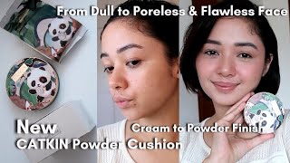 New CATKIN Panda Series POWDER CUSHION FLAWLESS Finish and long lasting CUSHION [upl. by Nehr]