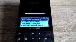 Wydruk ostatniego paragonu z kasy fiskalnej Posnet Ergo [upl. by Maurilla]