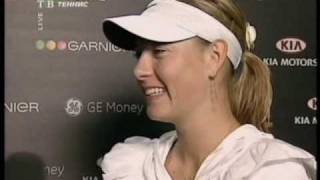 Maria Sharapova Interview Australian Open 2007 SF [upl. by Silden]