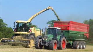 Ensilage de raygrass 2018 ensileuse krone [upl. by Bernj939]