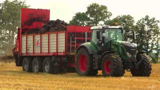 Mist streuen und Eingrubbern mit Fendt 826 und Xerion 5000 [upl. by Boffa]