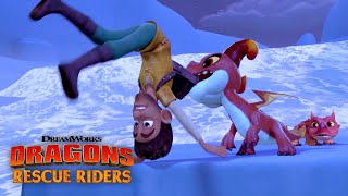 Icy Waterfall Rescue  DRAGONS RESCUE RIDERS [upl. by Ragg138]