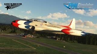 IniBuilds Lockheed T33 – First Aerobatic Display over New Zealand – Microsoft Flight Simulator [upl. by Mad]