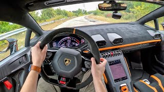 2022 Lamborghini Huracán STO  POV Test Drive Binaural Audio [upl. by Wehhtam]