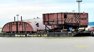 close up zooms of ship sections for Meyer Werft Papenburg filmed in Emden [upl. by Sybil156]