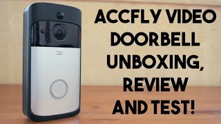 Accfly Wireless Video Doorbell unboxing and Review [upl. by Ogata251]