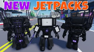 NEW JETPACKS for UPGRADED TITAN TV MAN 30 in Roblox Brookhaven 🤩👍 [upl. by Elson]