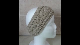 Knitting Cable Headband [upl. by Eatnad257]