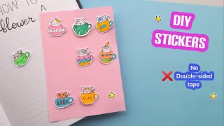 How To Make DIY Stickers Without Double Sided Tapeshorts [upl. by Amato278]