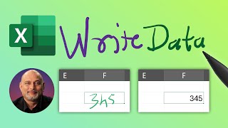 Write data using stylus in Excel  Action Pen  efficiency365 [upl. by Yemerej]