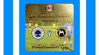 Walthamstow U23 v Basildon UTD Reserves Len Cordell Trophy Round 2 HIGHLIGHTS 231124 [upl. by Nyrak]