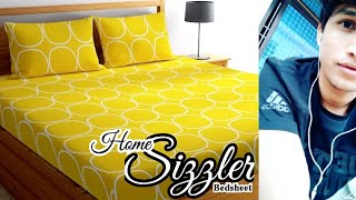 Home Sizzler 100 Cotton Single Bedsheet review  Home Sizzler Bedsheet for Use  Ashish Kumar 🔥🔥🔥 [upl. by Shaner]