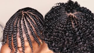 Wet Flat Twist On Short 4b4c Natural Hair Ft Naturall Club  50K GIVEAWAY [upl. by Attenweiler296]