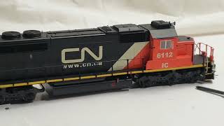 Review Intermountain Ho Scale SD402 wDCCLOK SOUND [upl. by Casilde669]