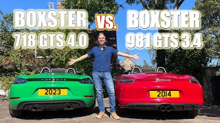 2023 PORSCHE 718 Boxster GTS 40 vs 981 Boxster GTS  DETAILED 50 MINUTE COMPARISON PORSCHE [upl. by Deragon]