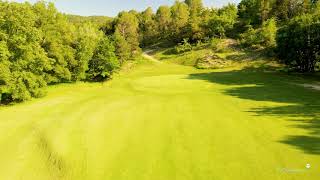 Golf du Luberon  drone aerial video  Pierrevert  Hole05 [upl. by Netsrijk493]