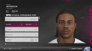 Justin Jefferson Face Creation MLB The Show 24 [upl. by Autry]