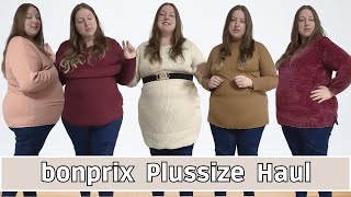 Bonprix try on Haul l 5 Herbst amp Winter Oberteile l Plussize Fashion l Big Mary [upl. by Arul564]