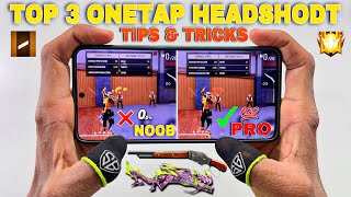 One tap headshot tips and tricks free fire setting sensitivity HUD mobile setting with handcam [upl. by Auvil]