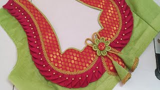 New latest blouse back neck design  blouse  cutting and stitching back neck blouse design [upl. by Akinahs]