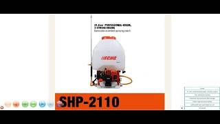 ECHO tools SHP2110 power sprayer [upl. by Elka268]