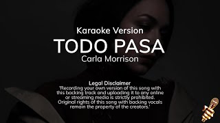 Carla Morrison  Todo Pasa Karaoke Demo [upl. by Odraner]