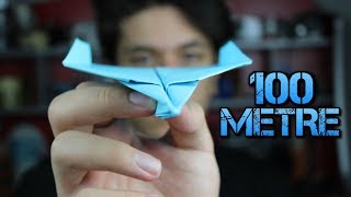 How To Make A Paper Airplane That Can Fly Over 100 Meter [upl. by Esiouqrut]