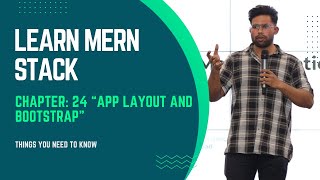 MERN Stack Project Tutorial 24  App Layout With Bootstrap  MERN Stack Tutorial In Hindi [upl. by Aisatsanna]