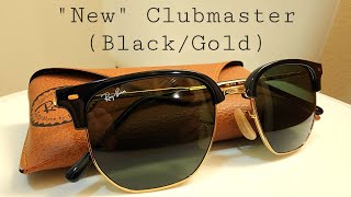 RayBan RB 4416 New Clubmaster Black on Gold Unboxing and Comparison [upl. by Orr]