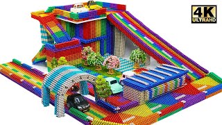 DIY  How To Build Amazing Car Parking From Magnetic Balls Satisfying  Magnet World Series [upl. by Velma]