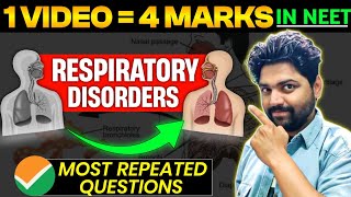 1 VIDEO4 MARKS  Respiratory Disorders  Neet 2024 [upl. by Wie]