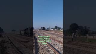 05 UP Green Line Express With GEU40 9043 Crossing Kalanch Wala Railway Station Punjab shorts yt [upl. by Dibru]