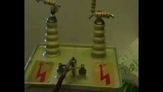 Trafo 15KV Direct current Sparks and Corona discharge [upl. by Neyuh]