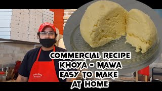 Khoya Recipe for Canada US Europe  How to make khoya at home with milk Commercial Khoya Mawa Recipe [upl. by Aubrie]