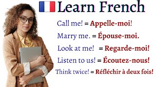 COMMON FRENCH Sentences Phrases Words and Pronunciation EVERY LEARNER MUST KNOW  Learn French [upl. by Rebel566]