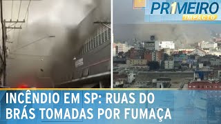 Incêndio atinge shopping no Brás e mobiliza bombeiros em São Paulo  Primeiro Impacto 301024 [upl. by Hendry]