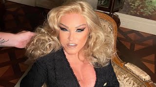 ‘Catwoman’ Jocelyn Wildenstein steps out with fiancé after posting preplastic surgery throwback [upl. by Fadiman]