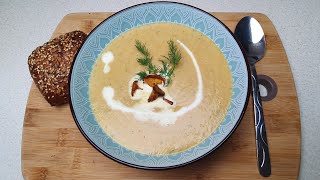 Cremige Pfifferlingsuppe Rezept für eine leckere Pilzrahmsuppe Einfache Suppe Pilzrahmsuppe [upl. by Miuqaoj806]